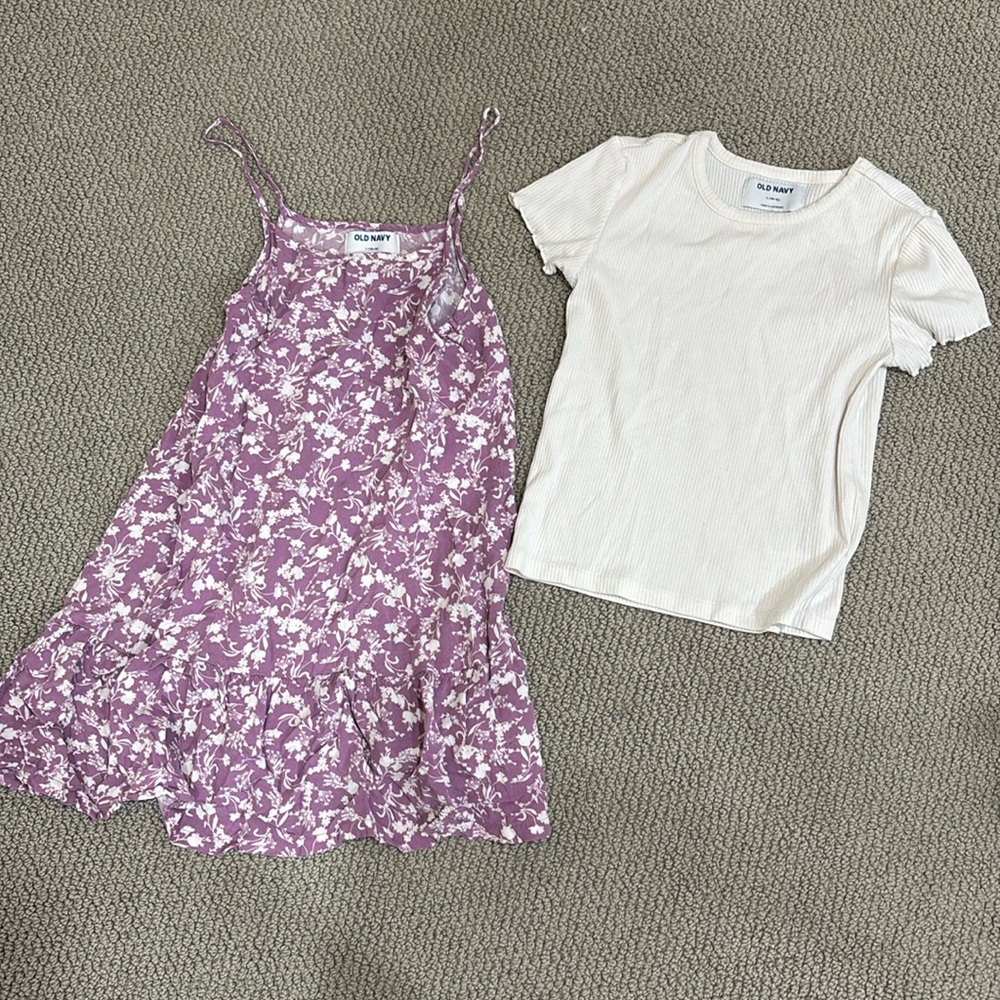 Old navy dress + shirt set